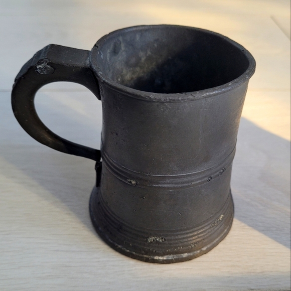 Antique Pewter Beer Ale Tankard Stamped Verification Mark VR 529 (1837 - 1901) - Picture 1 of 7